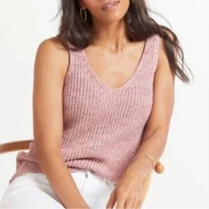 John + Jenn multi-color knot sweater tank top
